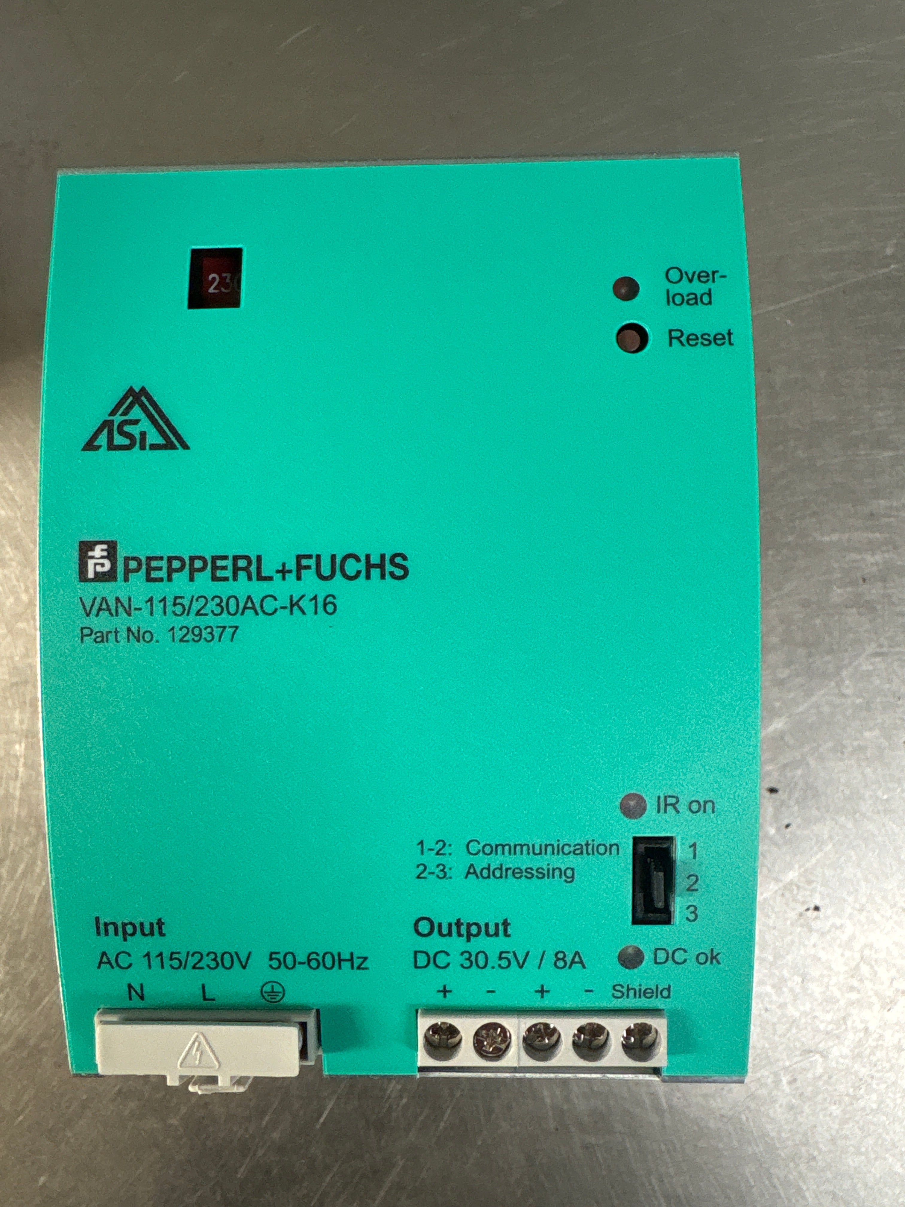 Pepperl + Fuchs VAN-115/230AC-K16 power supply