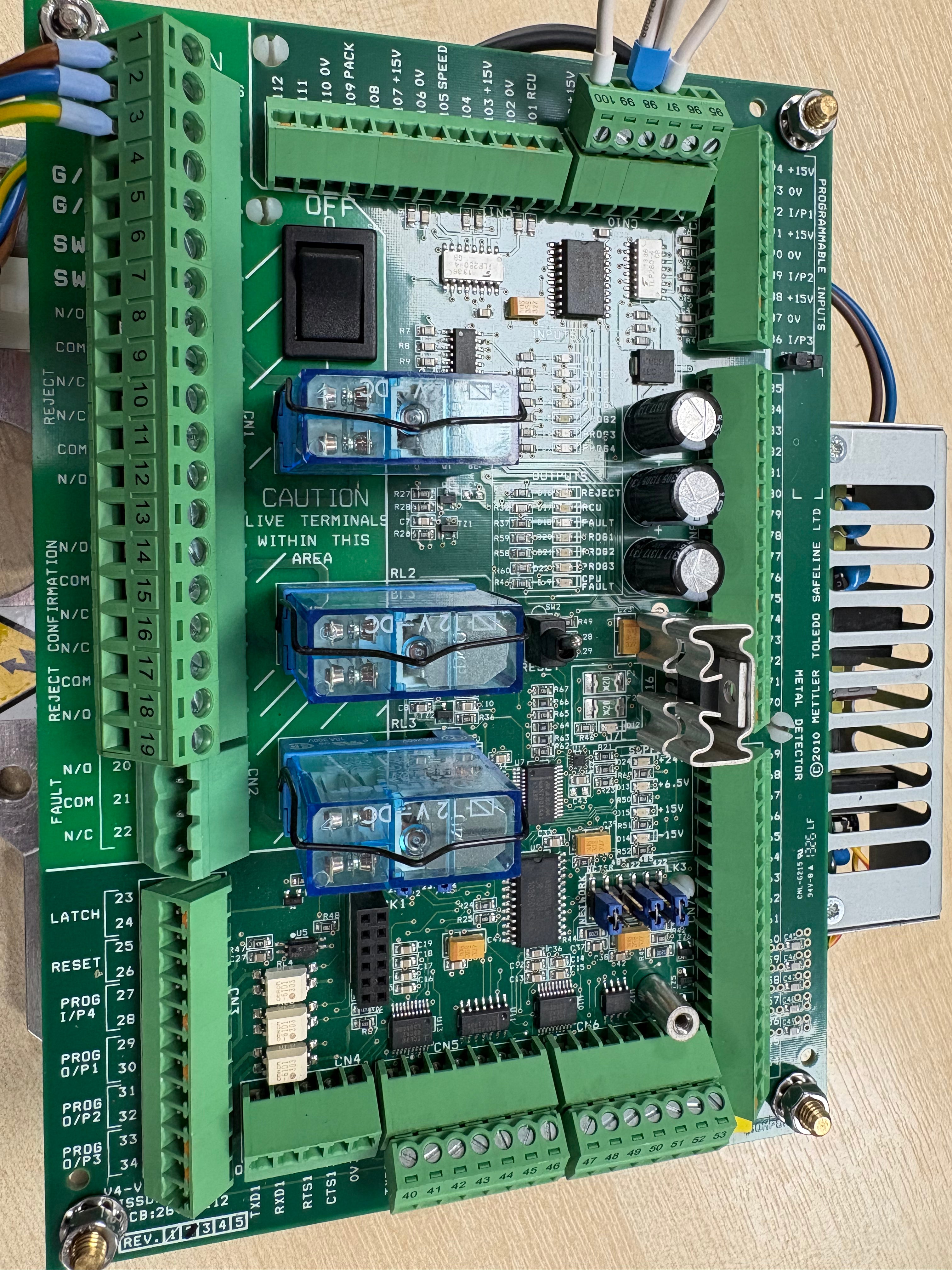Safeline power supply and board V45-RAD-1