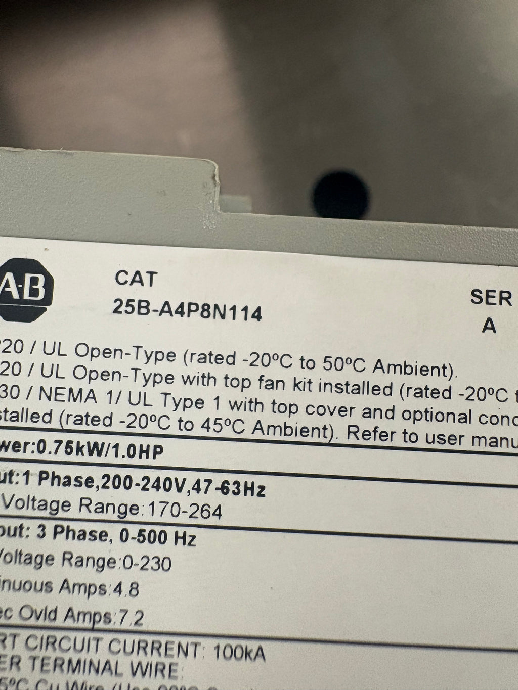 Allen Bradley 25B-A4P8N114