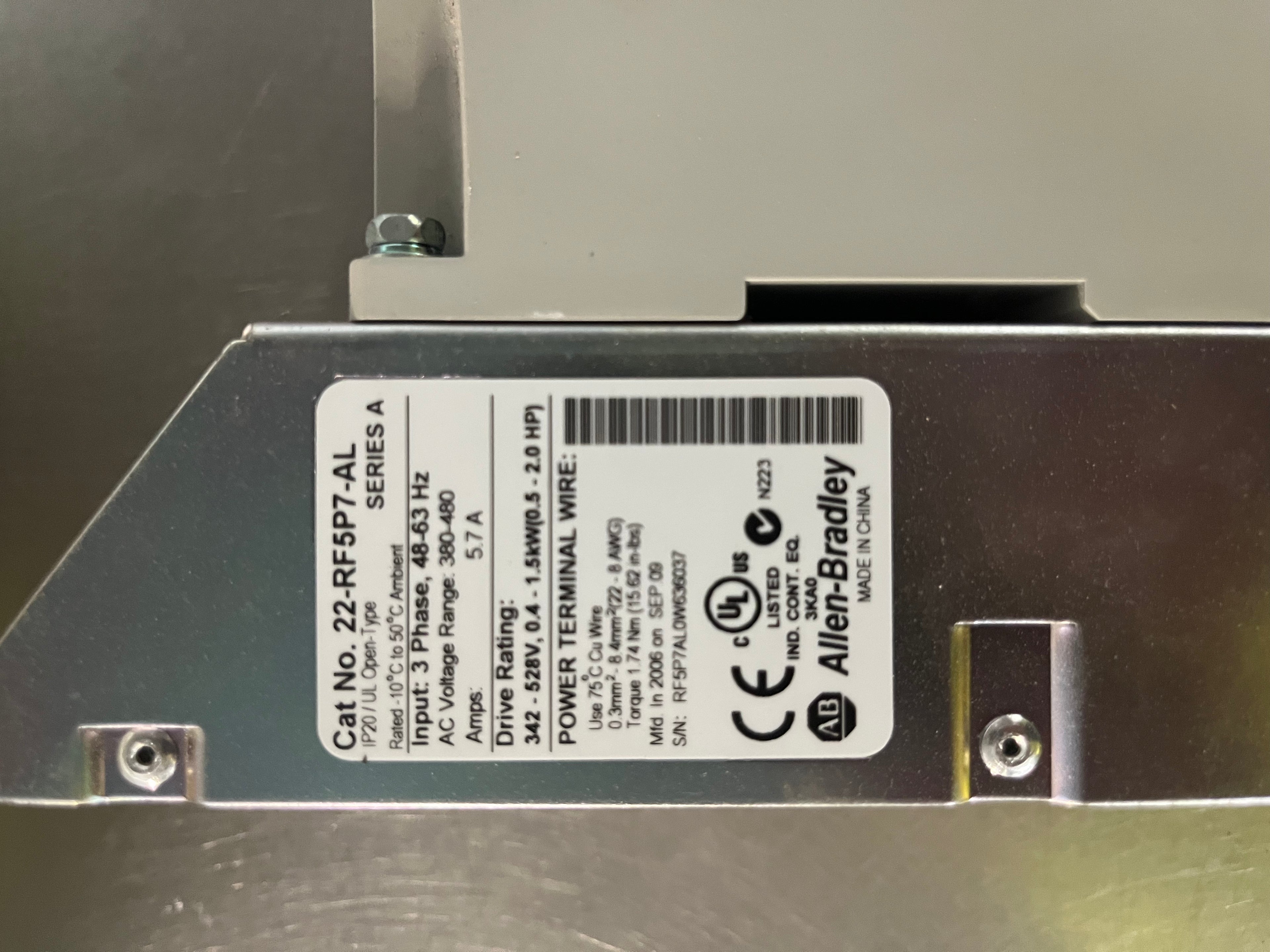 Allen Bradley Inverter Drive D4P0N104